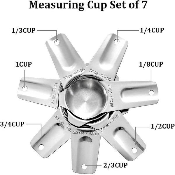 Stackable Stainless Measuring Cups