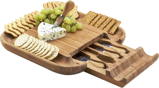 Original Cheese Board with Hidden Utensil Drawer
